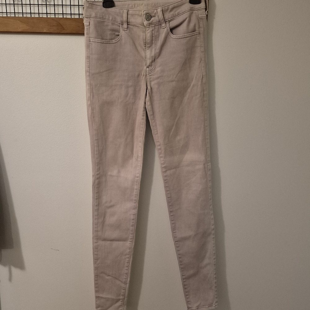 American Eagle Outfitters Women's Skinny Jeans - Light Pink
